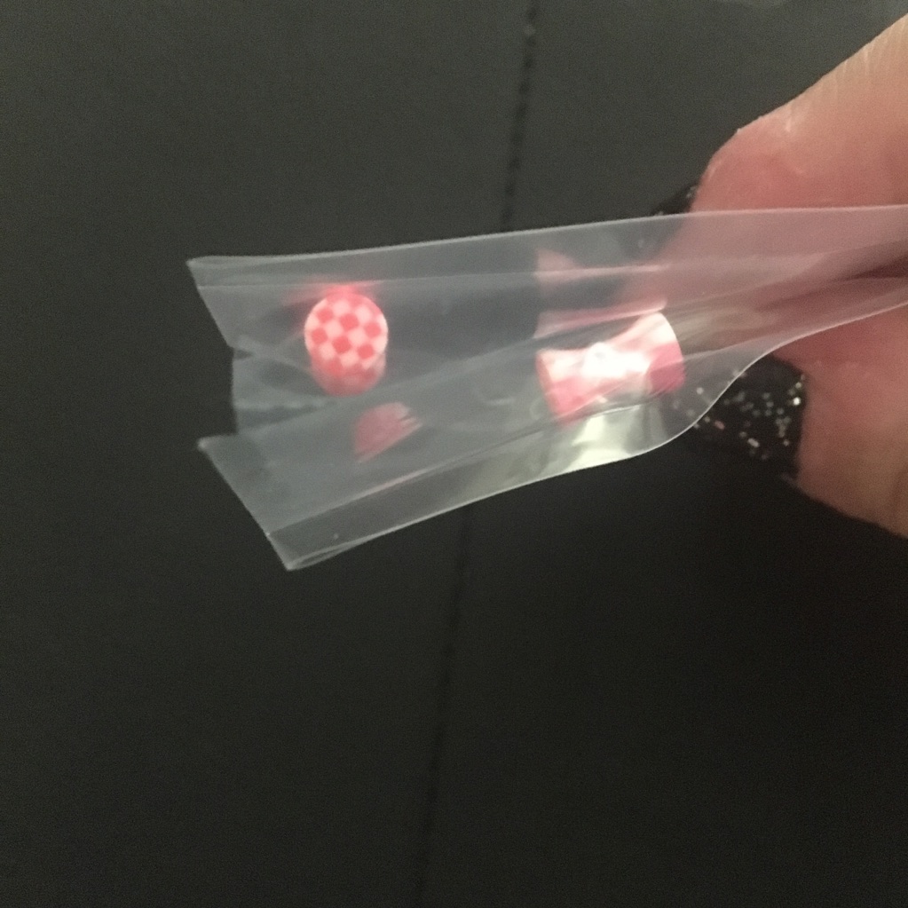 6 Gauge Checkered Acrylic Flare Plugs
